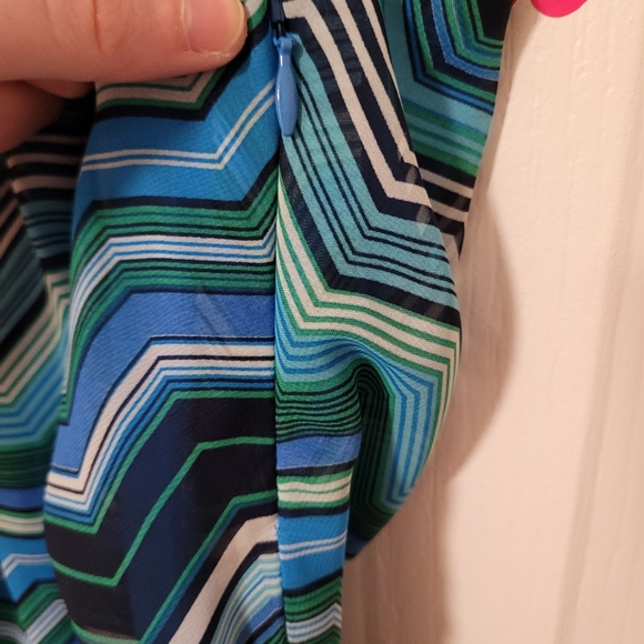 (Sz.18)  Midi Striped Dress - Picture 6 of 7